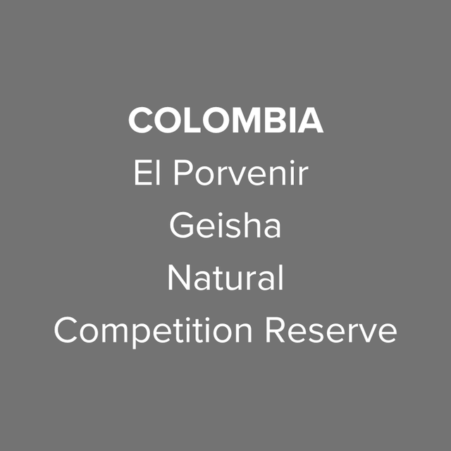 OMA - El Porvenir, Geisha Natural Competition Reserve | Colombia - Sigma Coffee UK