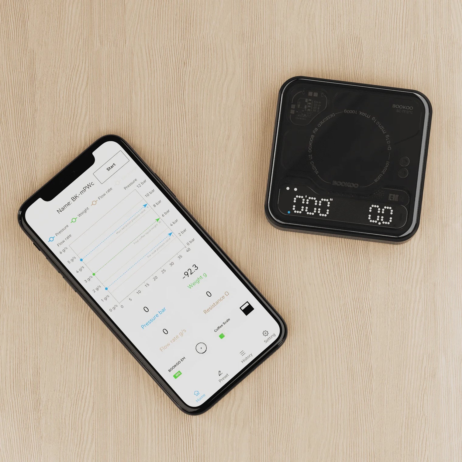 BooKoo Themis Mini Smart Bluetooth Espresso Scales - Sigma Coffee UK