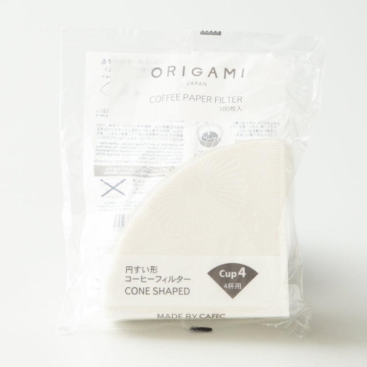ORIGAMI Cone Paper Filters (100 Pack) – 2–4 Cup (Dripper M)