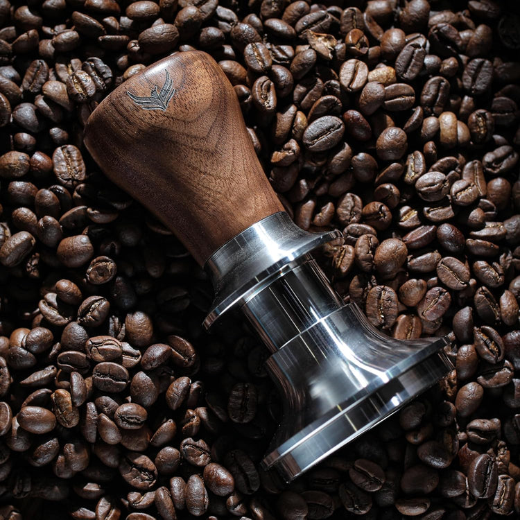 KNODOS Portafilter Auto-Levelling Spring Tamper | Walnut - Sigma Coffee UK