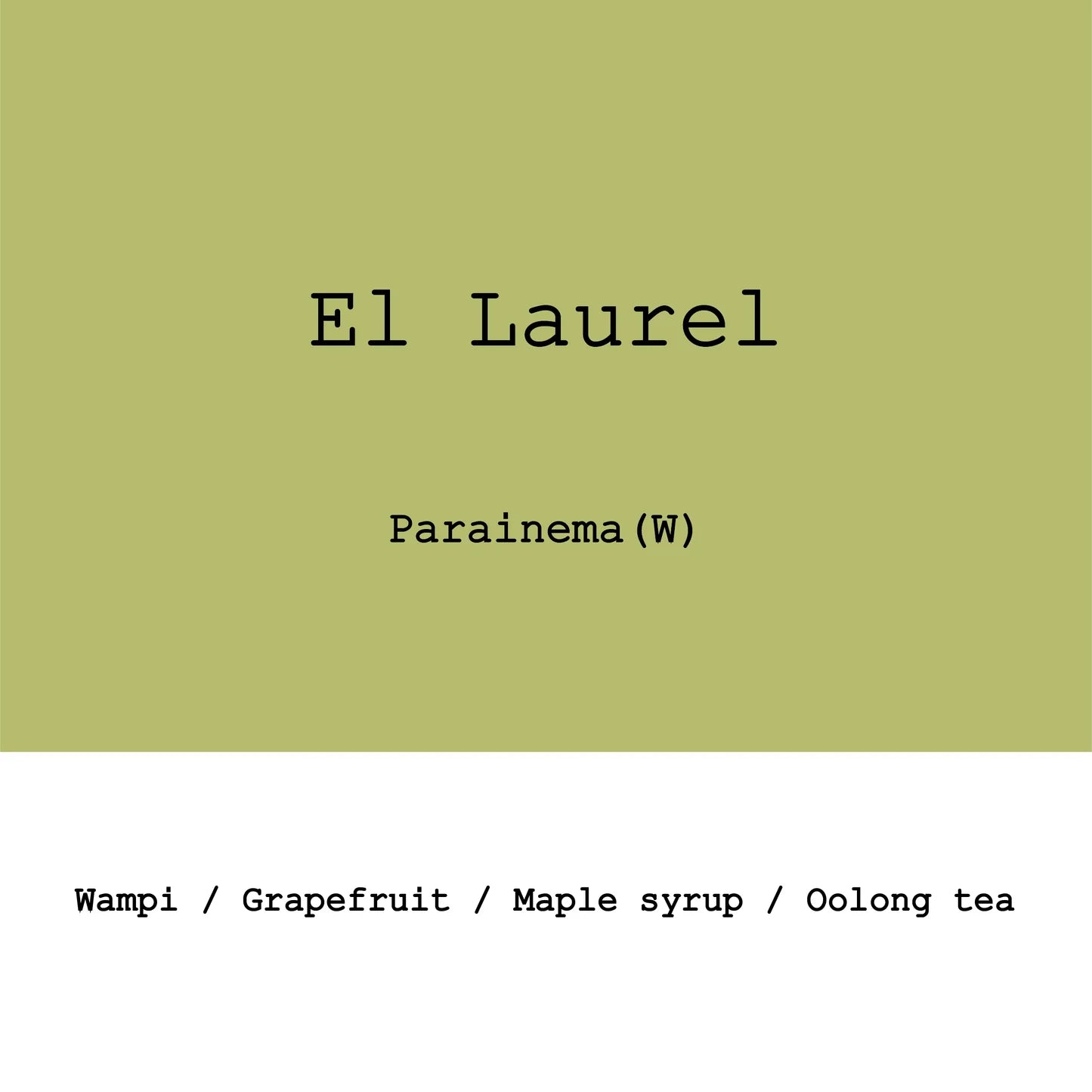 Goût & Co - Honduras - El Laurel, Parainema Washed