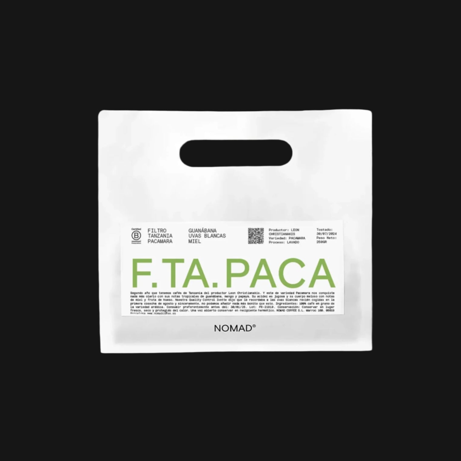 Nomad - Filter, Tanzania, Acacia Hills - Washed Pacamara