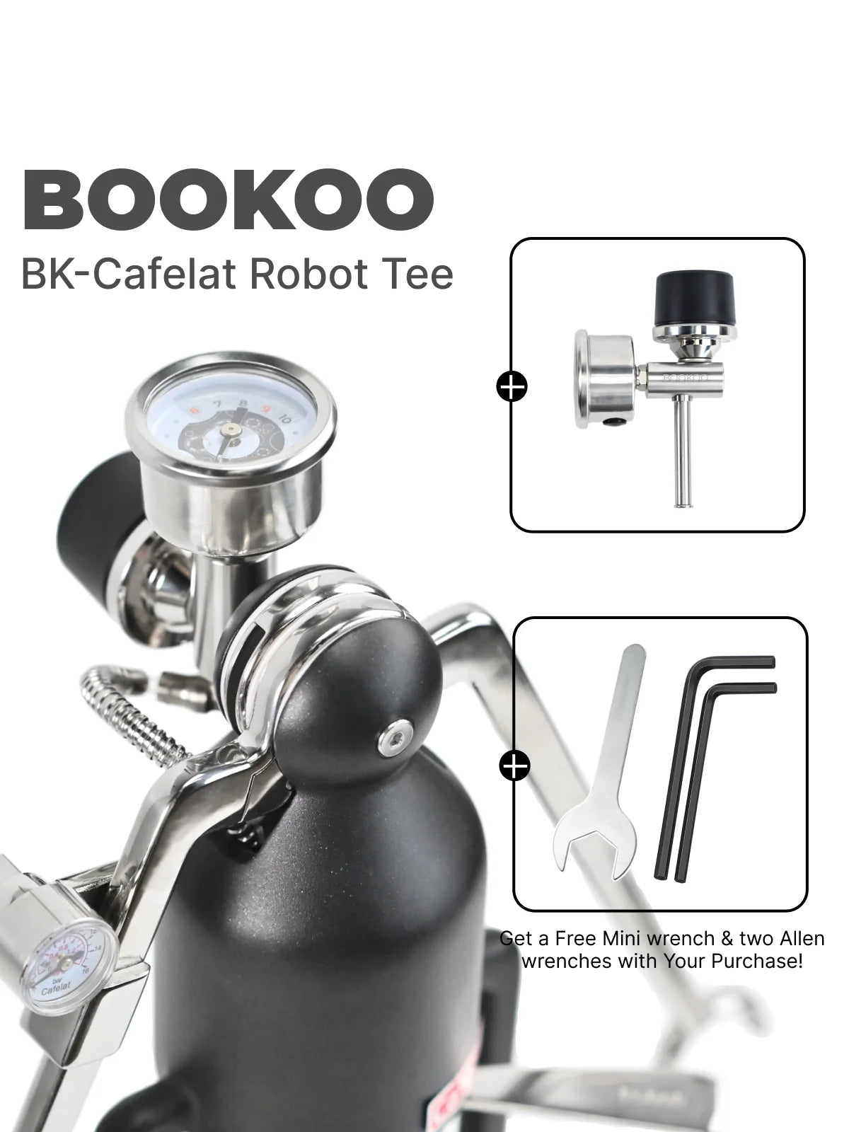 BooKoo EM - Tee and Gauge for Cafelat Robot - Sigma Coffee UK