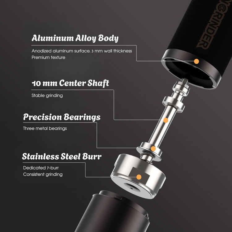 KINGrinder K7 Hand Coffee Grinder