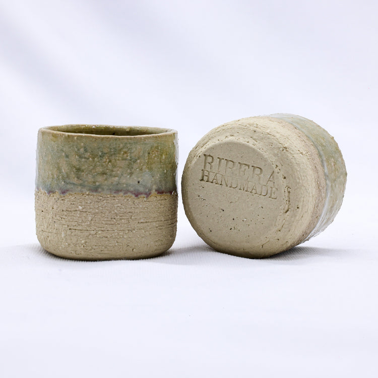 Beige Picollo Handmade Ceramic Milled Stoneware Espresso Mug - Sigma Coffee UK