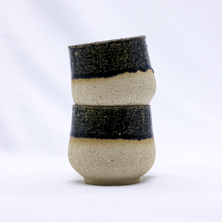 Blunero Tazza Handmade Ceramic Milled Stoneware Cappucino Mug - Sigma Coffee UK