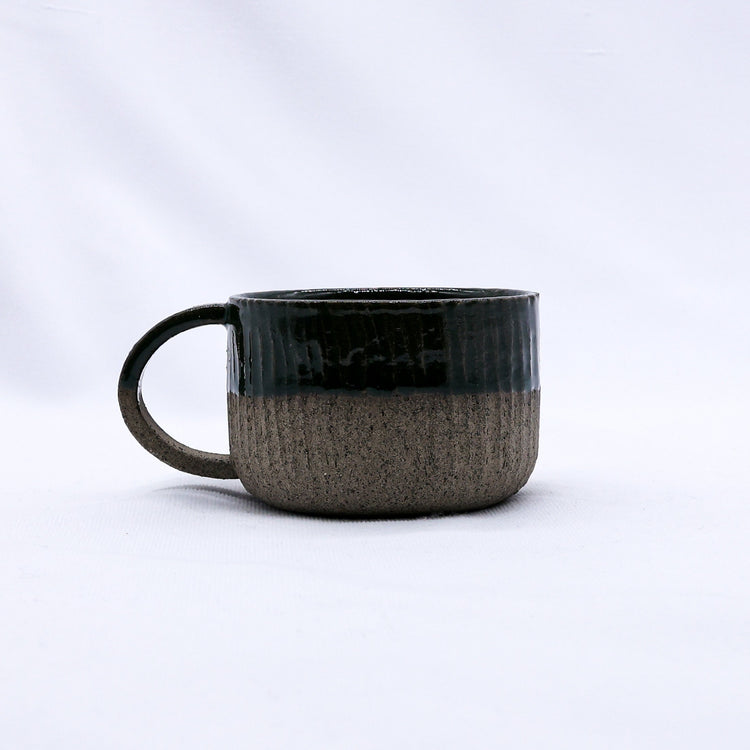 Bluverde Arte Handmade Ceramic Smoked Grey Stoneware Mug - Sigma Coffee UK