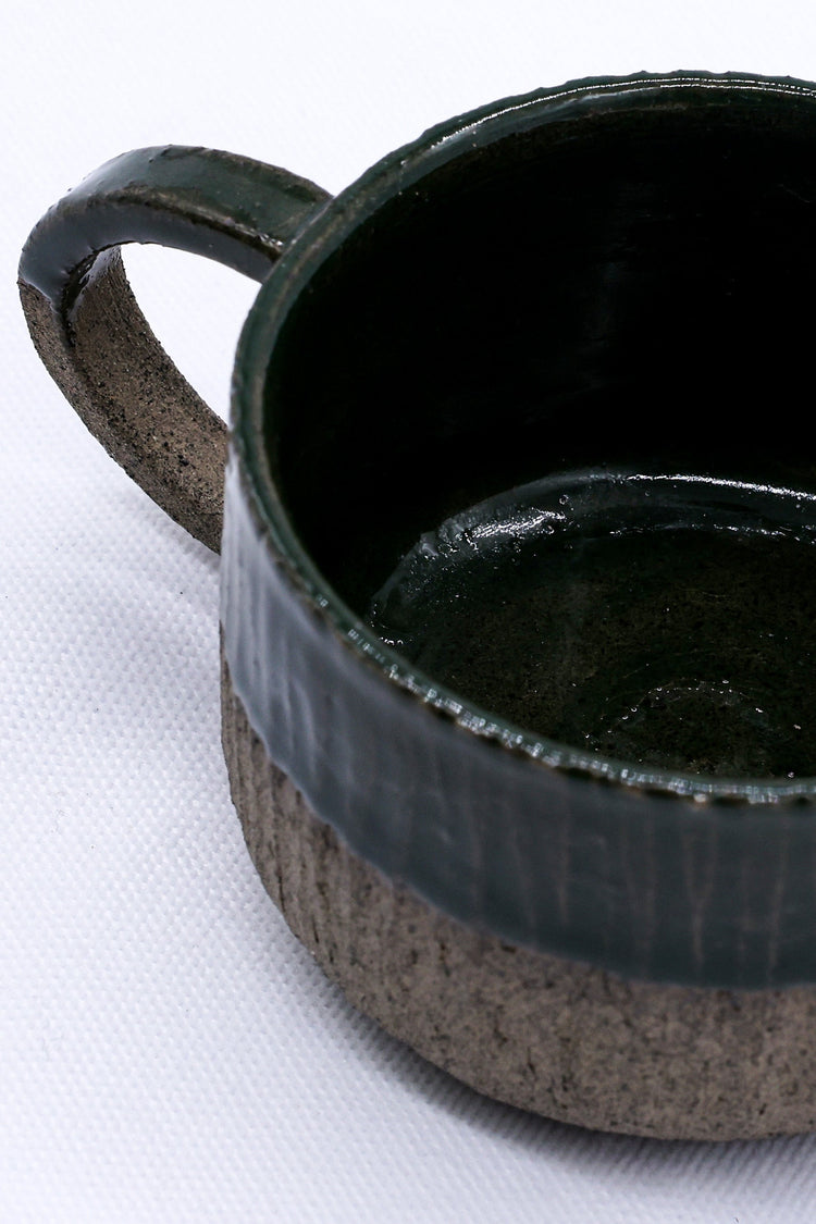 Bluverde Arte Handmade Ceramic Smoked Grey Stoneware Mug - Sigma Coffee UK