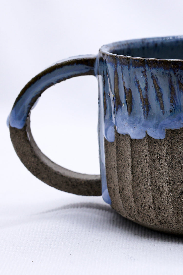 Bianca Arte Handmade Ceramic Smoked Grey Stoneware Mug - Sigma Coffee UK