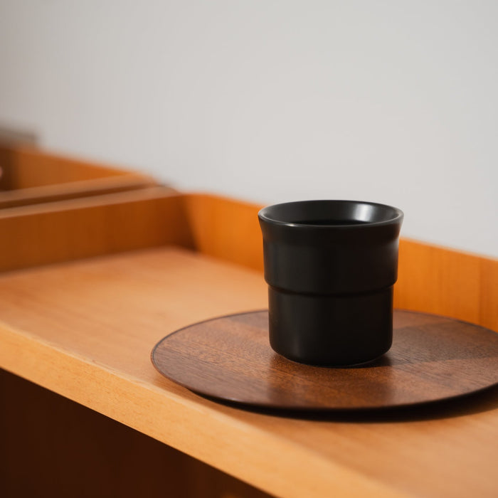 April Ceramic Cup - All Black lifestyle