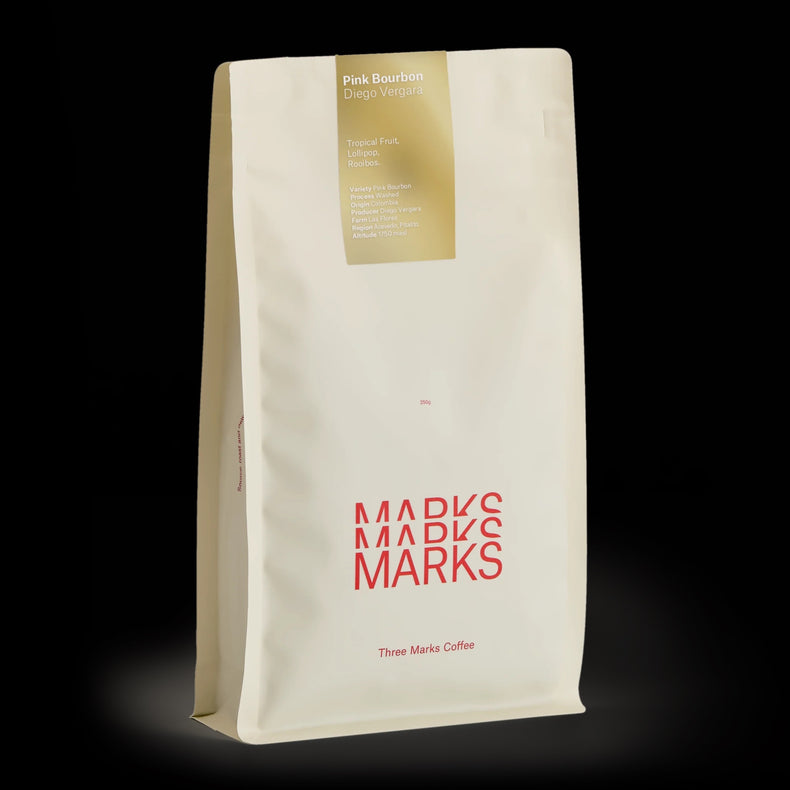 Three Marks Coffee - Diego Vergara Pink Bourbon | Colombia