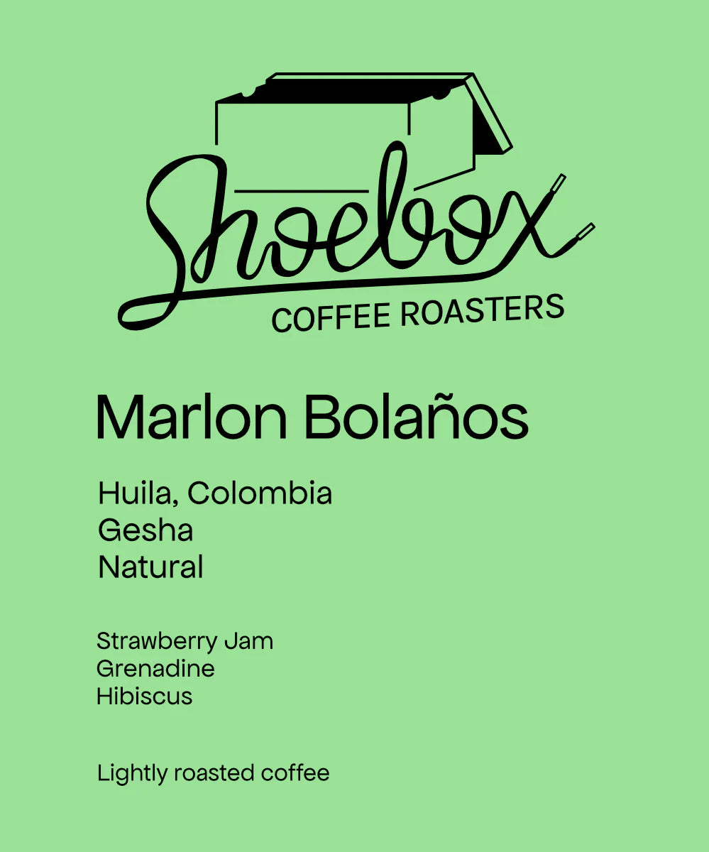 Shoebox Coffee Roasters - Marlon Bolaños - Natural Gesha | Colombia - Sigma Coffee UK