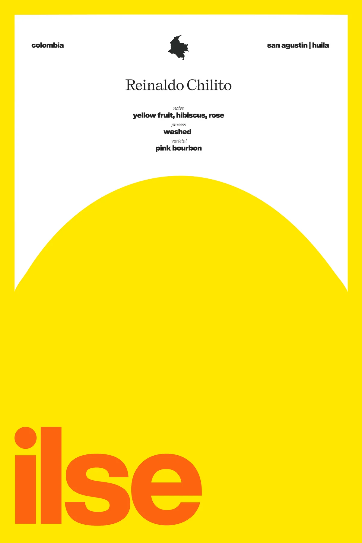 Ilse - Reinaldo Chilto - Washed Pink Bourbon | Colombia