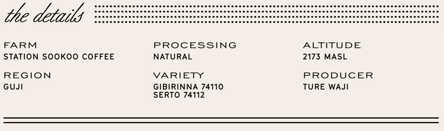 Manhattan Roasters - Ethiopia Shoondhisa - Natural - Sigma Coffee UK