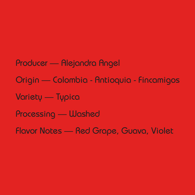 Mirra - Alejandra Angel, Washed Typica