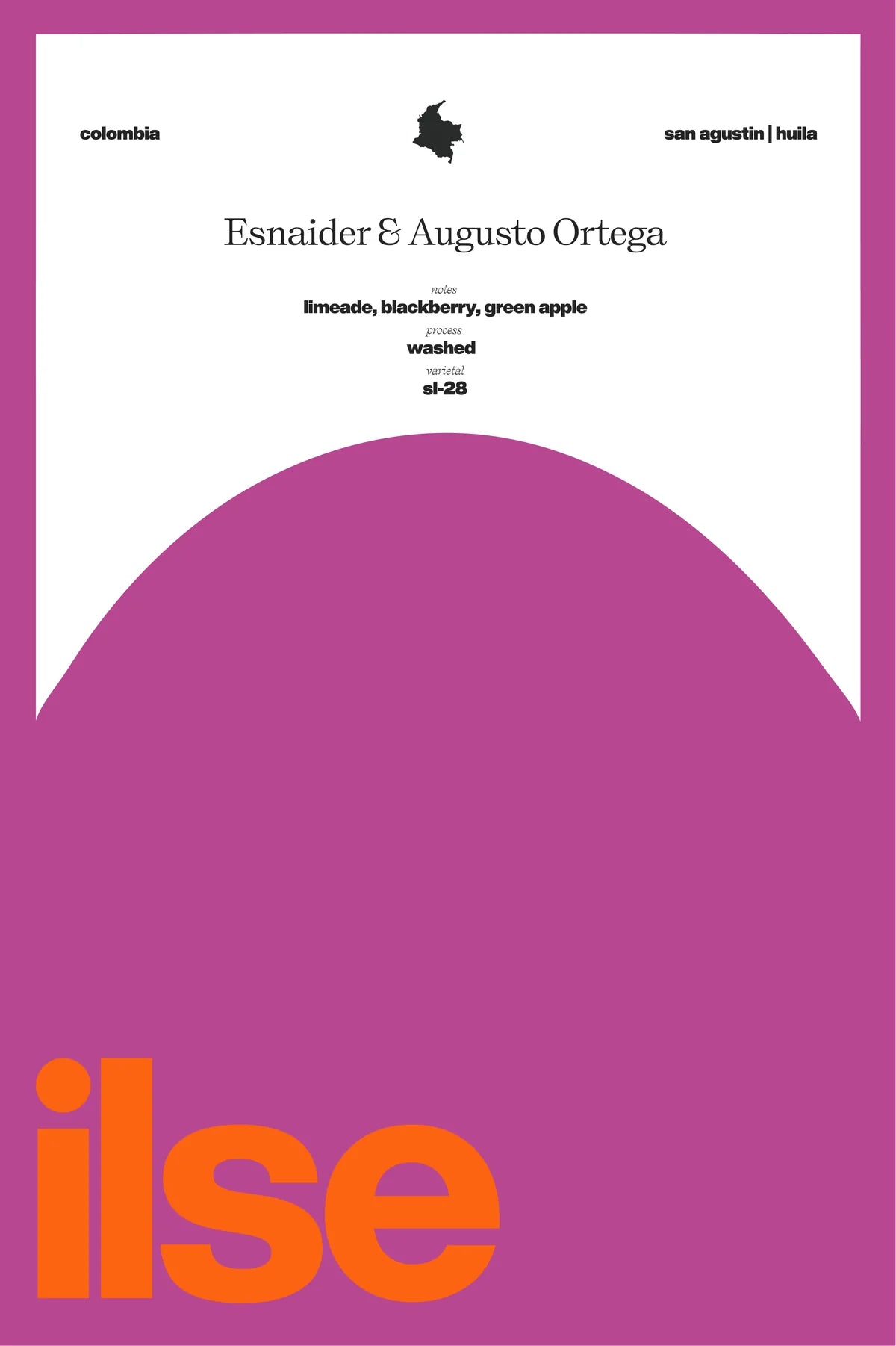 Ilse - Esnaider & Augusto Ortega, Washed SL28 | Colombia