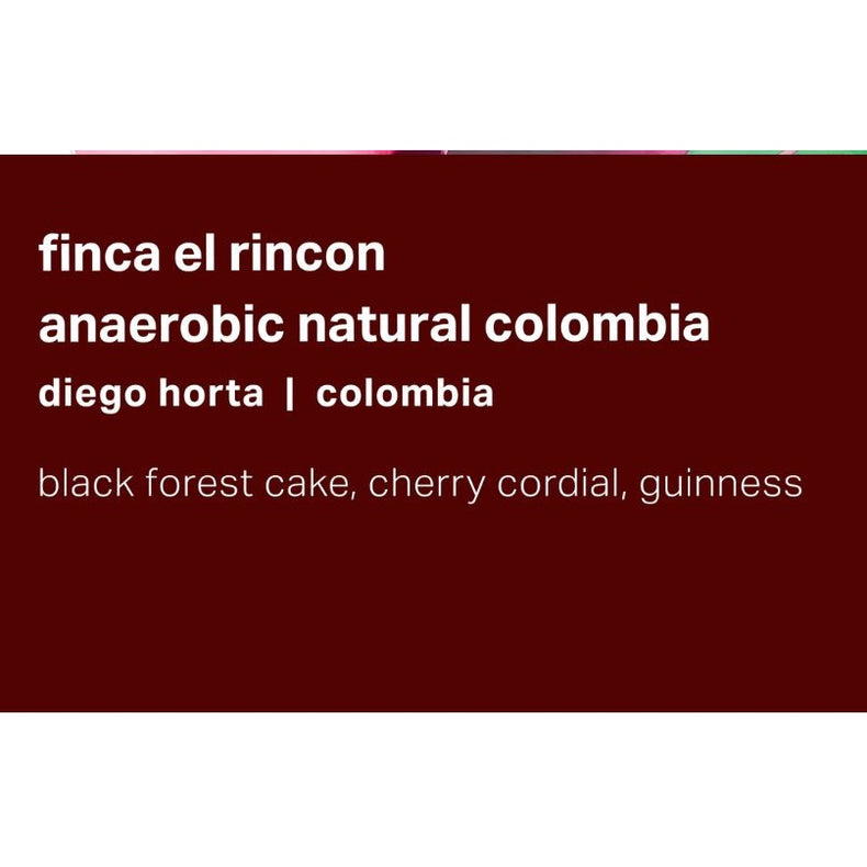 Moonwake Coffee Roasters - Finca El Rincon - Diego Horta - Anaerobic Natural Colombia