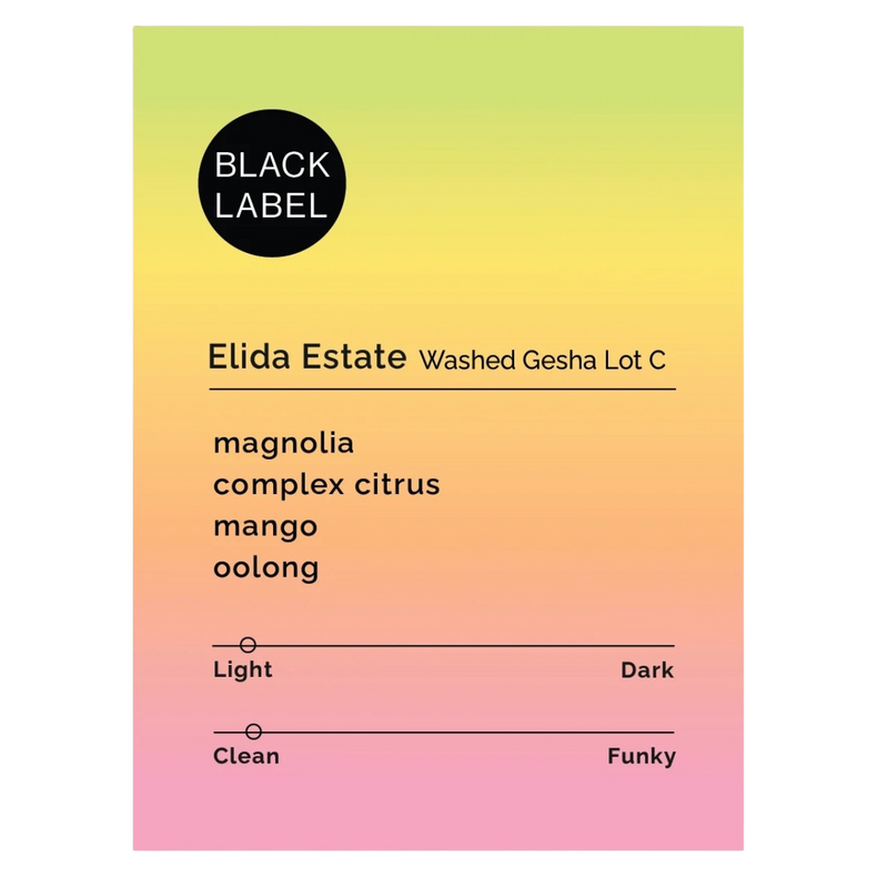 Black & White Roasters - Elida Estate - Washed Gesha Lot C | Panama