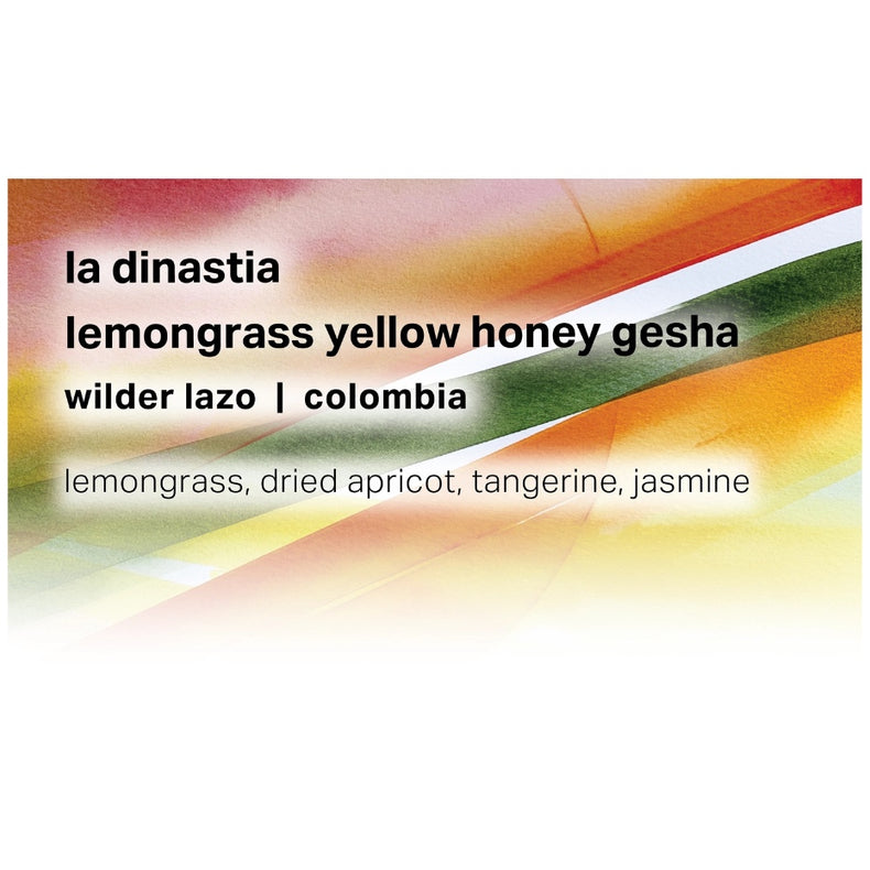 Moonwake Coffee Roasters - La Dinastia Lemongrass Yellow Honey Gesha | Colombia