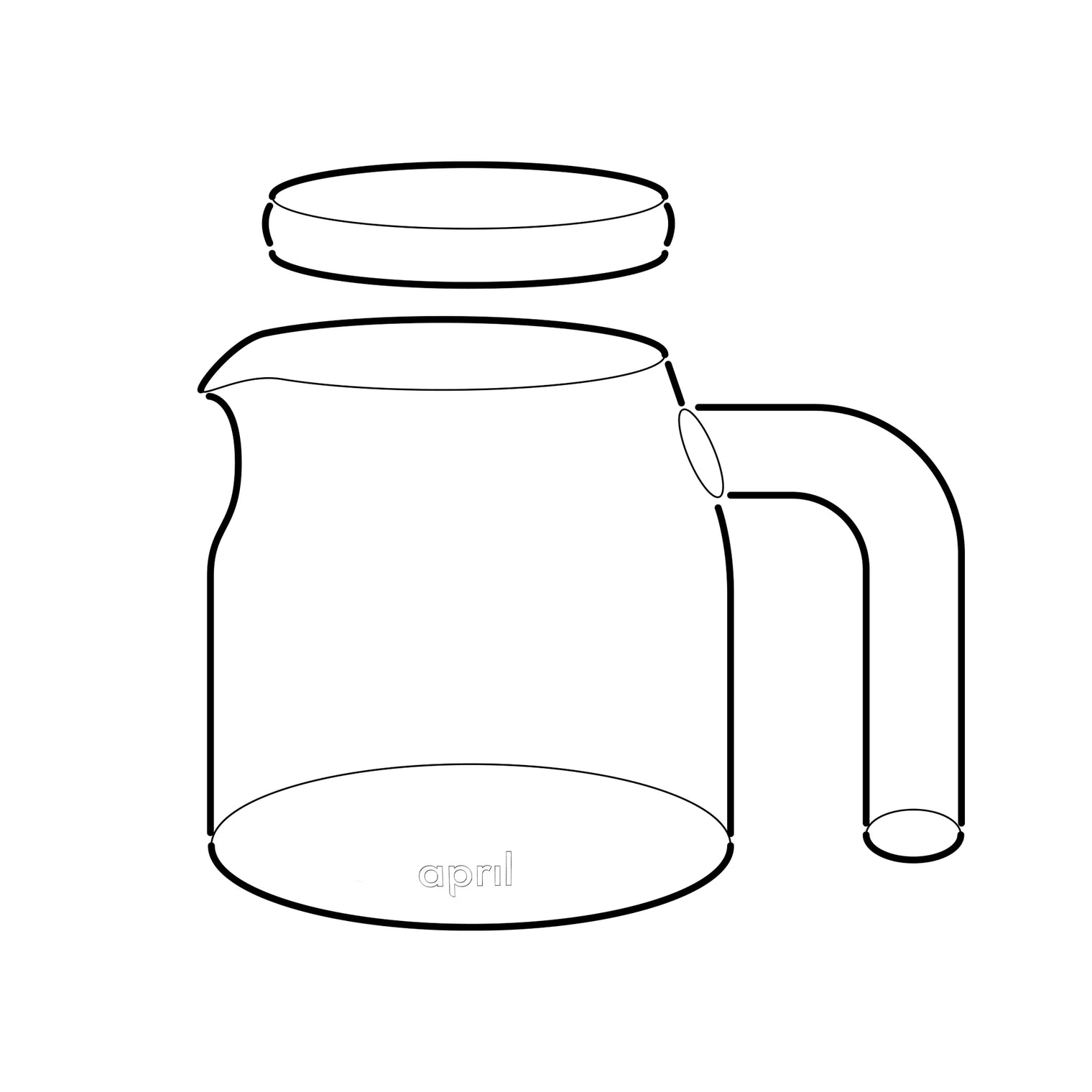 April - Glass Server (400ml)