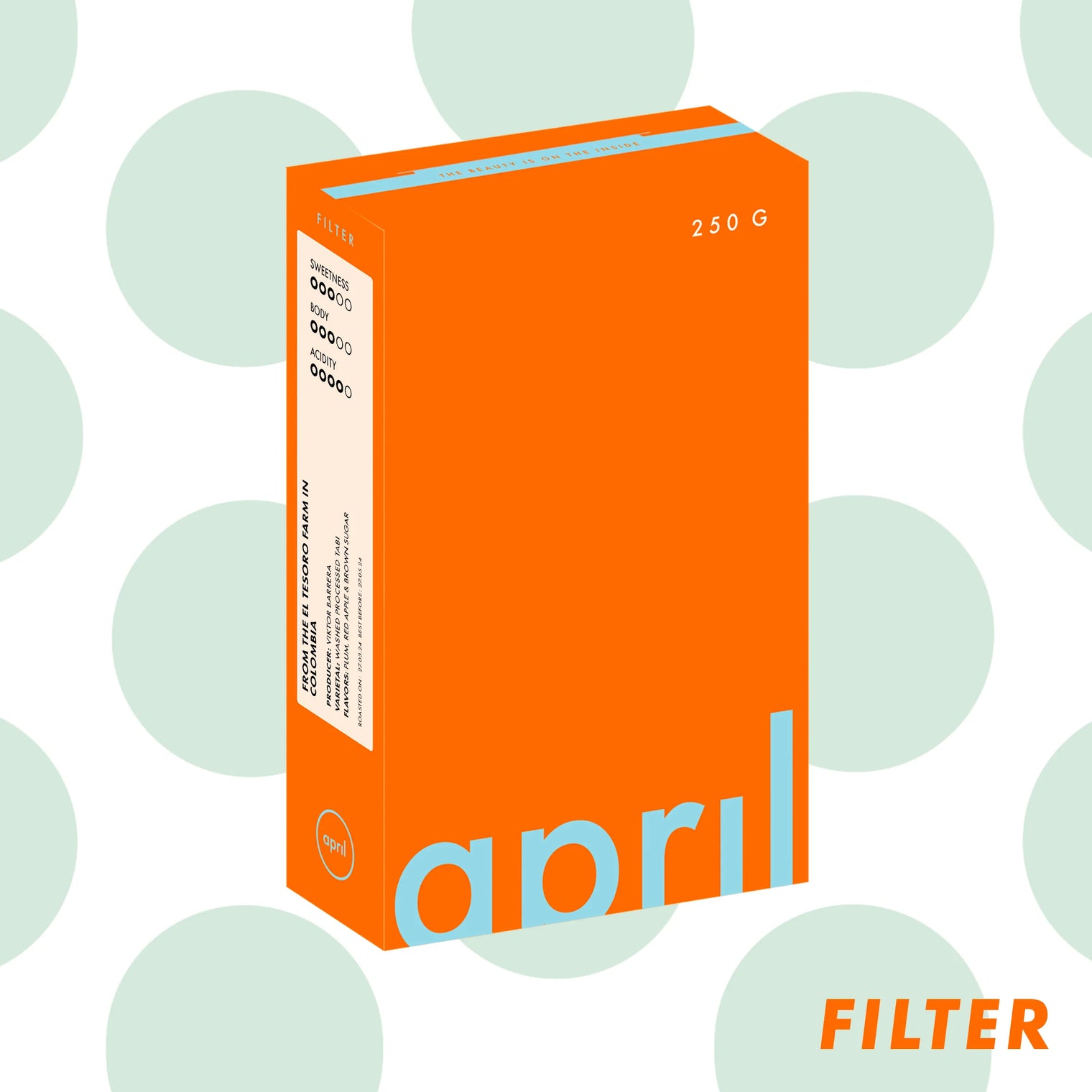 April - El Tesoro - Colombia - Washed Tabi