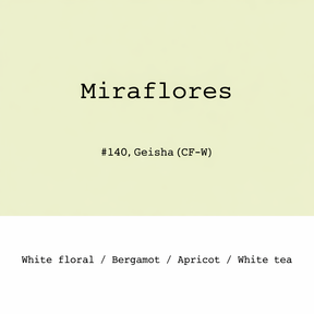 Goût & Co - Peru - Miraflores farm Geisha Cold Ferment Washed #140 - Sigma Coffee UK