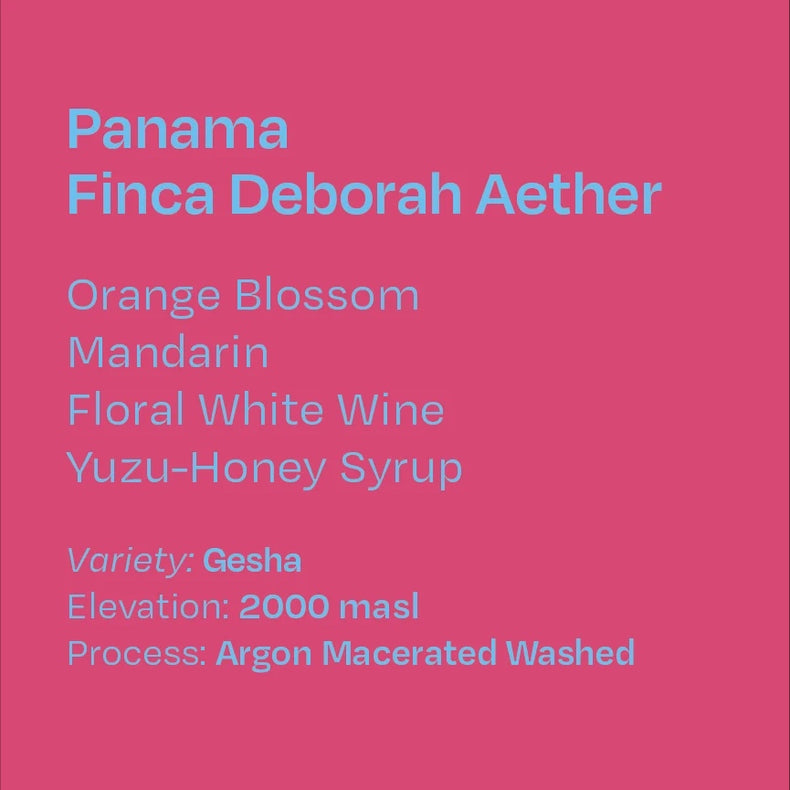 Helm Coffee Roasters - Finca Deborah Aether Argon Macerated Washed Gesha | Panama