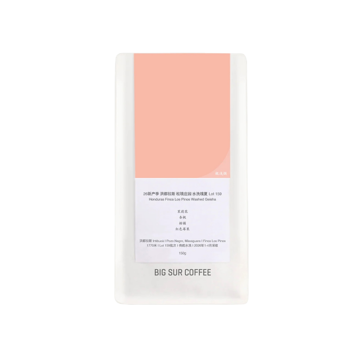Big Sur - 26 New Season  Finca Los Pinos Washed Geisha Lot 159 | Honduras
