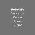 OMA - Franceschi, Geisha Natural Lot GN202 | Panama - Sigma Coffee UK