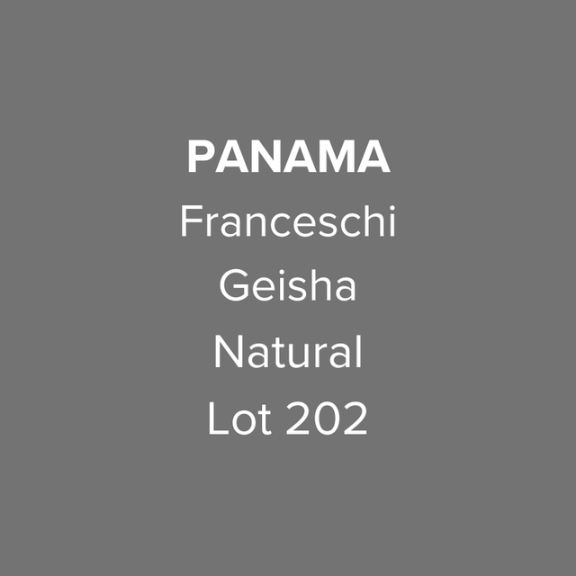 OMA - Franceschi, Geisha Natural Lot GN202 | Panama - Sigma Coffee UK
