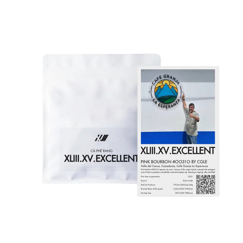 XLIII Coffee - CGLE #00310 Natural Pink Bourbon | Colombia