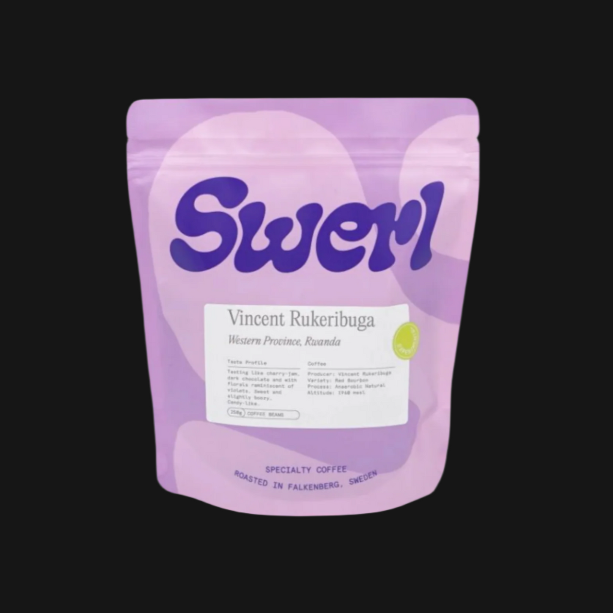 Swerl - Vincent Rukeribuga - Anaerobic Natural Red Bourbon | Rwanda - Sigma Coffee UK