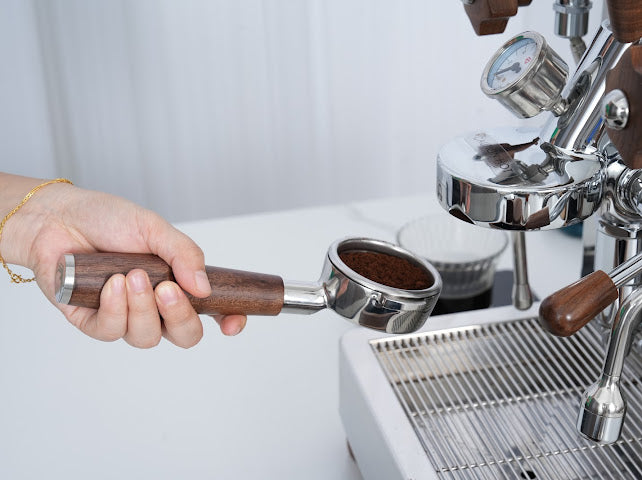 KNODOS Bottomless Portafilter | Rosewood / Walnut - Sigma Coffee UK