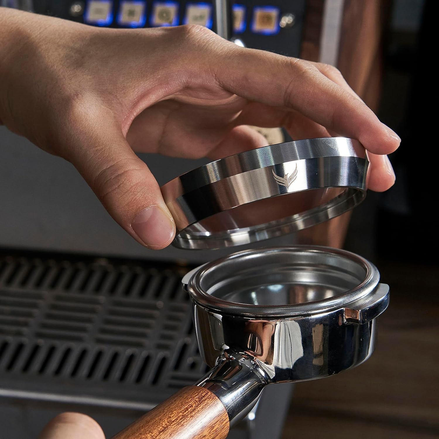 KNODOS Bottomless Portafilter | Rosewood Handle - Sigma Coffee UK