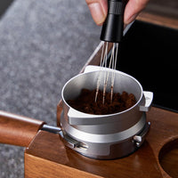 KNODOS Bottomless Portafilter with Dosing Funnel Bundle | Rosewood Handle