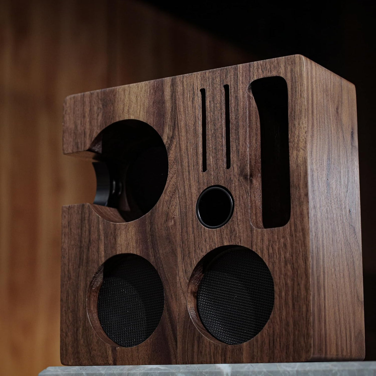 KNODOS Walnut Tamper Station - 54mm / 58mm - Sigma Coffee UK