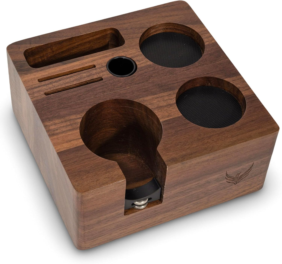 KNODOS Walnut Tamper Station - 54mm / 58mm - Sigma Coffee UK