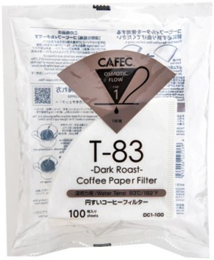 Cafec Filter Papers 100 Pack - Sigma Coffee UK