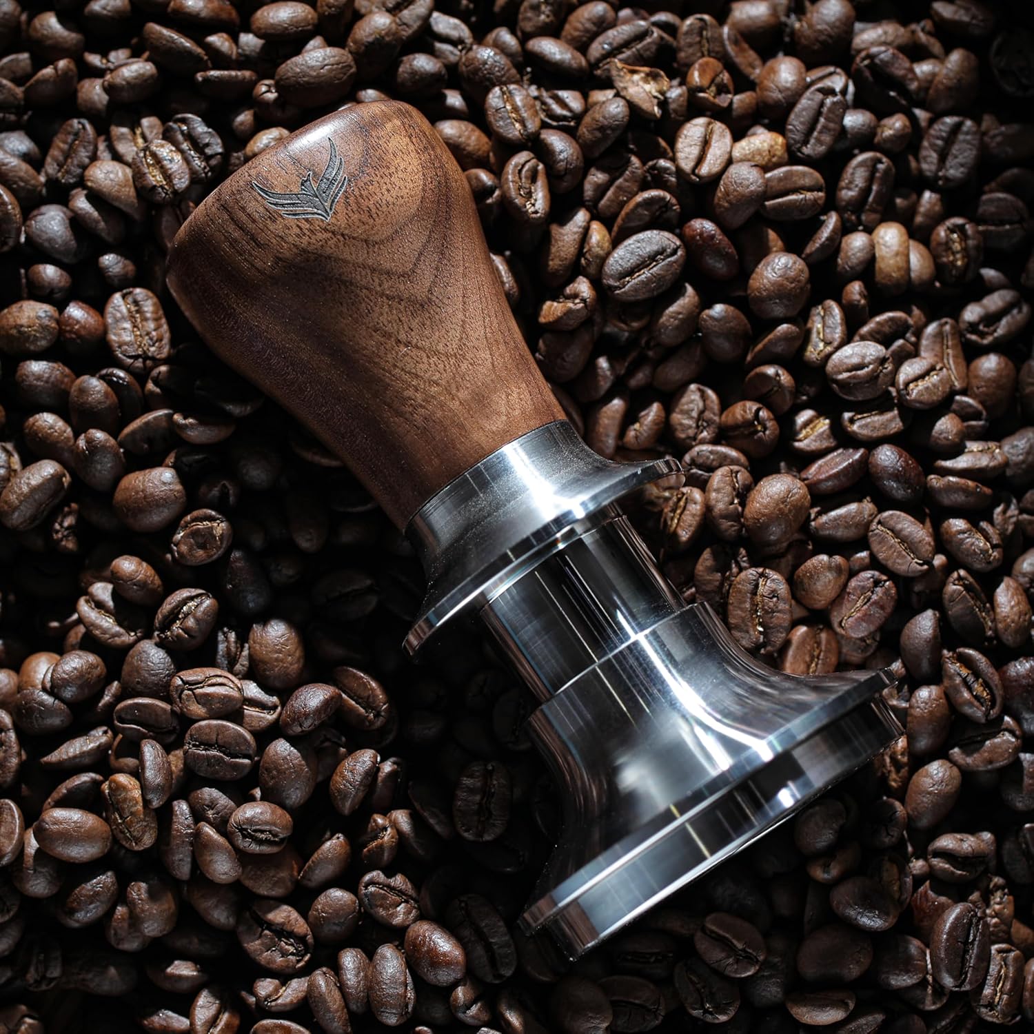 KNODOS Portafilter Auto-Levelling Spring Tamper | Walnut