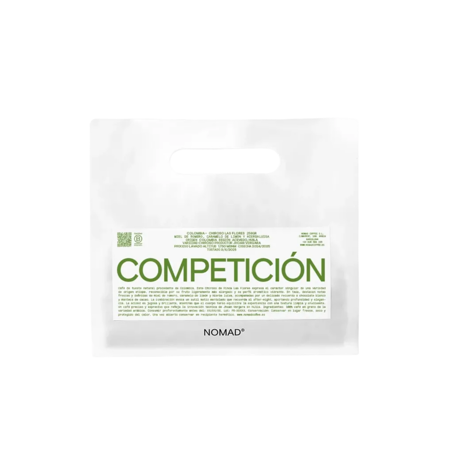 Nomad - Competition, Colombia - Las Flores - Washed Chiroso - Sigma Coffee UK