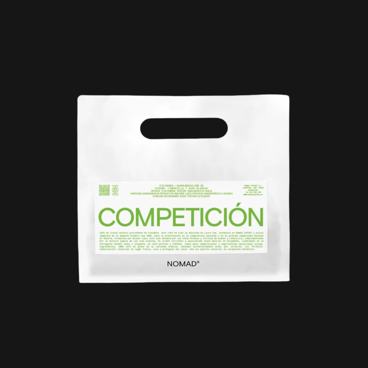 Nomad - Competition, Colombia- Wilder Lazo - Maragesha - Sigma Coffee UK