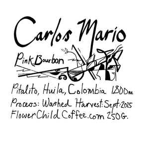 Flower Child - Carlos Mario - Washed Pink Bourbon | Colombia - Sigma Coffee UK