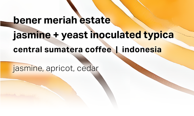 Moonwake - Central Sumatera Coffee Bener Meriah Estate - Jasmine + Yeast Inoculated Wet-Hulled Typica | Indonesia - Sigma Coffee UK