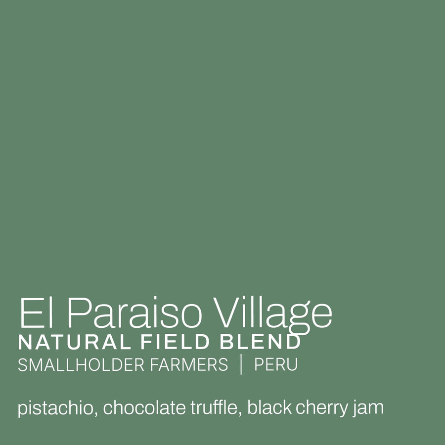 Moonwake Coffee Roasters - El Paraiso Village Natural Field Blend | Peru