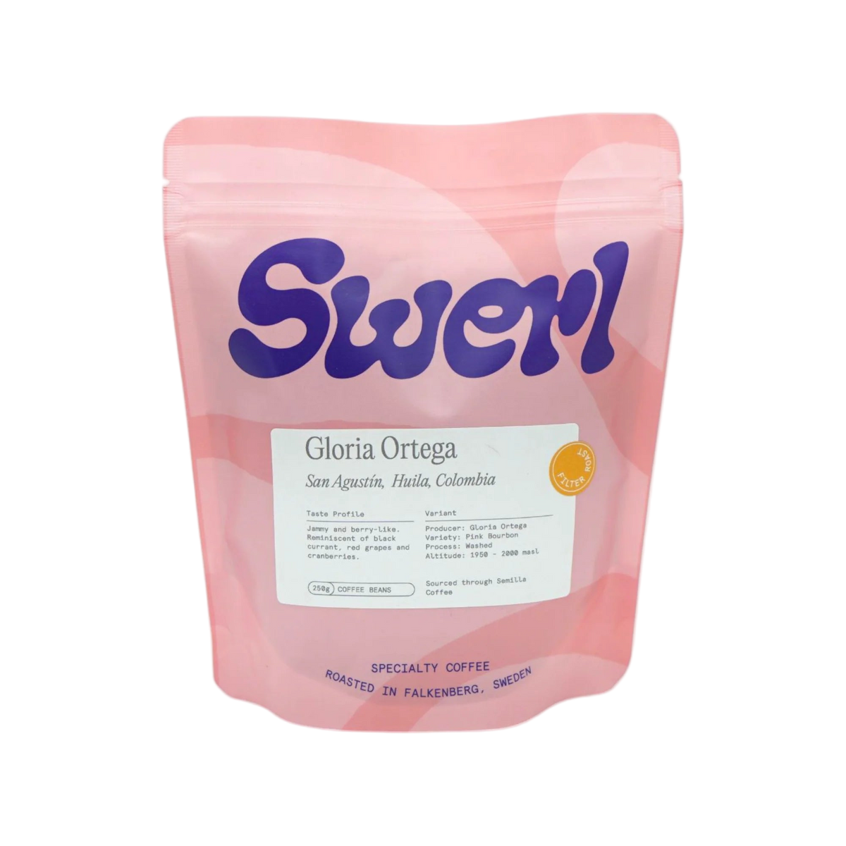 Swerl - Gloria Ortega - Pink Bourbon, Washed | Colombia - Sigma Coffee UK