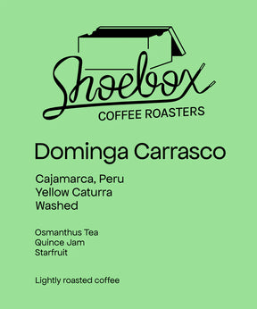 Shoebox - Dominga Carrasco, Washed Yellow Caturra | Peru - Sigma Coffee UK