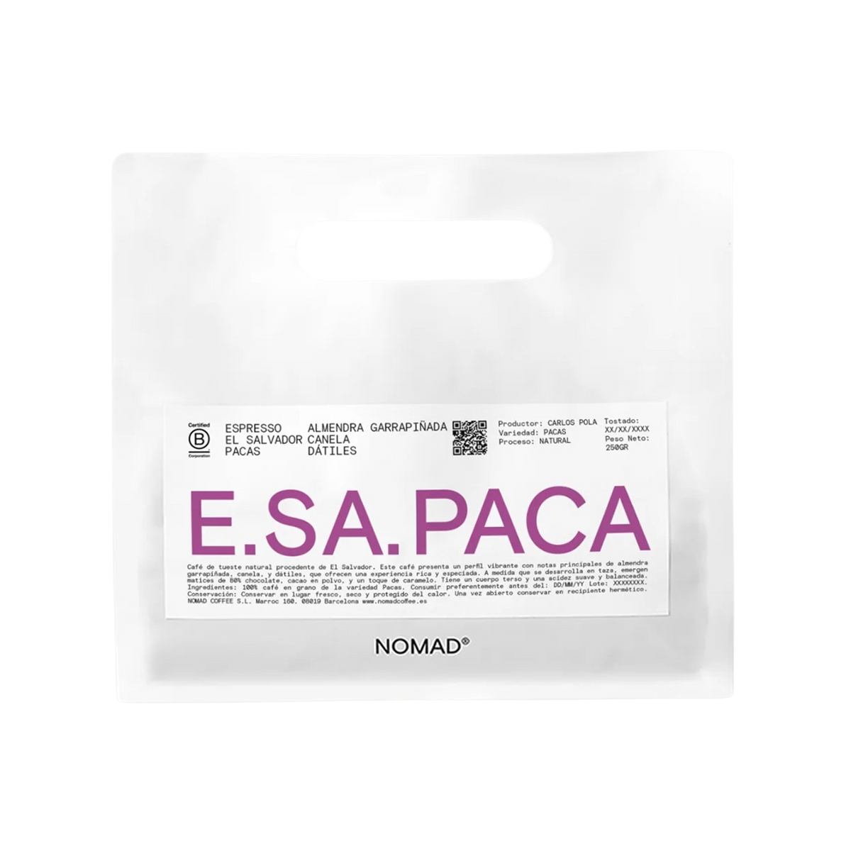 Nomad Coffee - Espresso- Las Brisas Pacas Natural | El Salvador