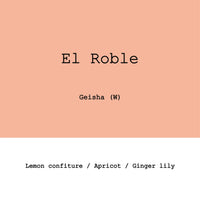 Goût & Co - Colombia - El Roble Gesha Washed - Sigma Coffee UK