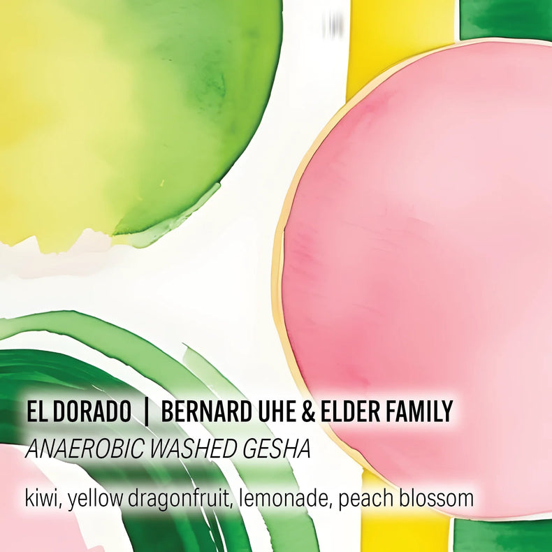 Moonwake Coffee Roasters - El Dorado - Bernard Uhe & Elder Family - Anaerobic Washed Gesha