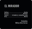 Apollon's Gold - El Mirador - Washed Gesha | Colombia - Sigma Coffee UK